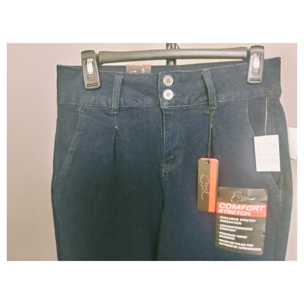 Earl Jean Wide Leg Dark Wash Trousers Jeans‎ - Picture 3 of 5